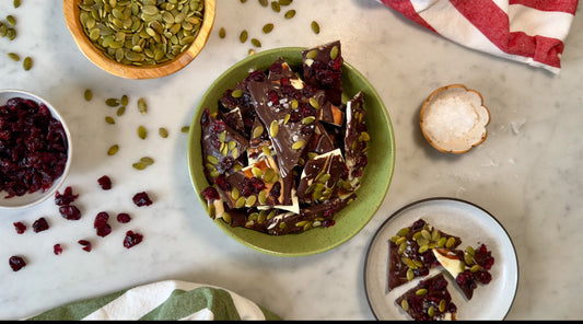 Celebrate the Season with Pumpkin Seed Holiday Bark